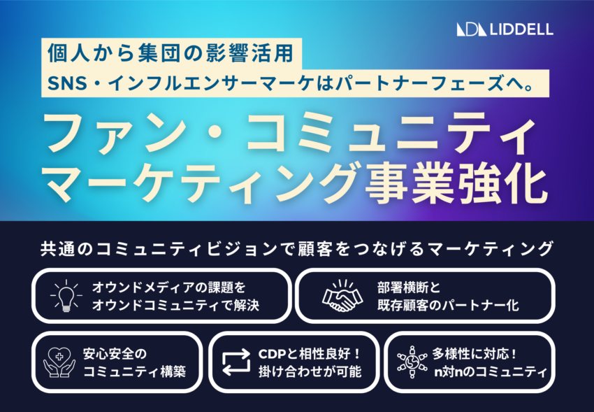 ファン・コミュニティマーケティング事業強化「オウンドコミュニティ」支援開始