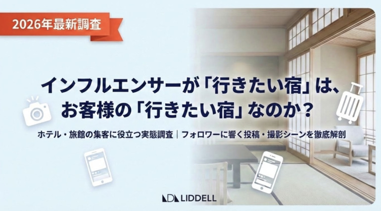 【最新調査｜前編】ホテル・旅館の集客に役立つ実態調査を公開！インフルエンサーが「行きたい宿」は、お客様の「行きたい宿」なのか？